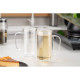 ARDESTO Double wall borosilicate glass mug set, 400 ml, 2 pcs, with handles (AR2640WH)