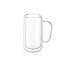 ARDESTO Double wall borosilicate glass mug set, 400 ml, 2 pcs, with handles (AR2640WH)