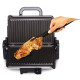 Tefal grill clamping Minute Grill, 1600W, temp. regimes-3, removable plates, 180degrees opening, metal (GC205012)