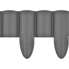 Cellfast Lawn fence 4 ECO, 10 sections x 240 mm, 2.4m, gray (34-054)
