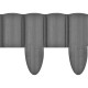 Cellfast Lawn fence 4 ECO, 10 sections x 240 mm, 2.4m, gray (34-054)