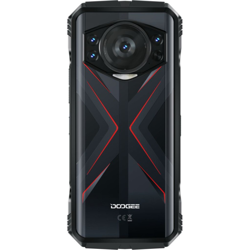 Doogee Smartphone S118 6.58'' 8/512GB, 2SIM, 10800mAh, Black-Red (6923740207048)