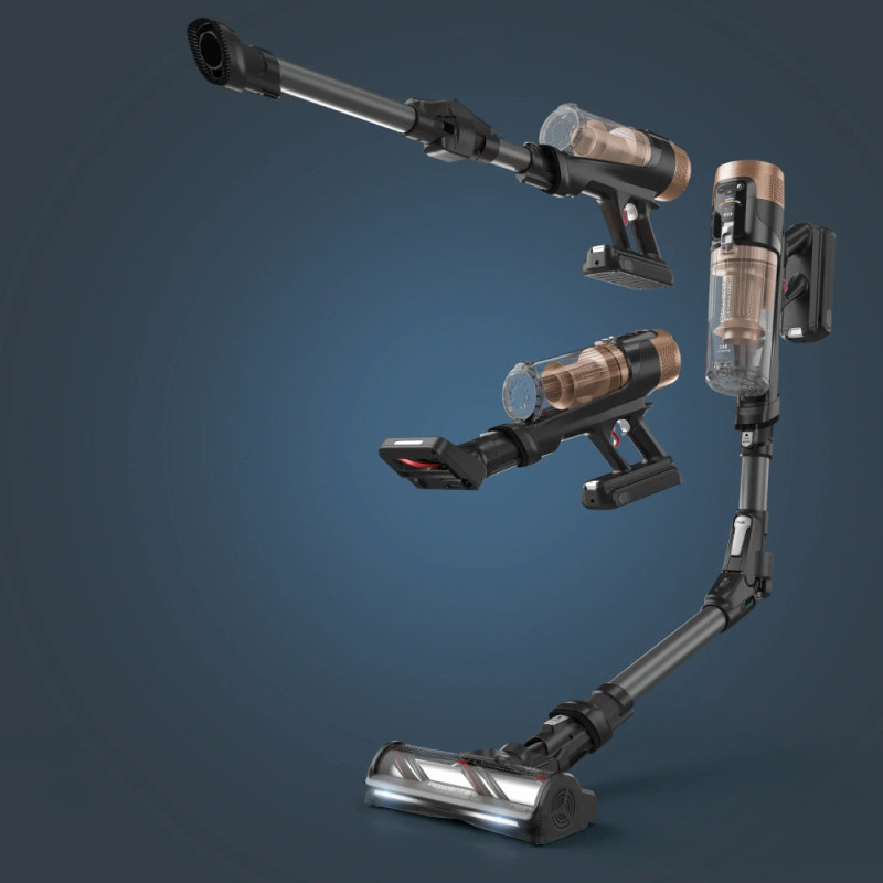 Rowenta cordless VC Xforce Flex 14.80 Auto Animal, 240W, dust cont -0.65L, battery operation up to 90min, HEF system 99,9%, black-gold (RH9B74WO)