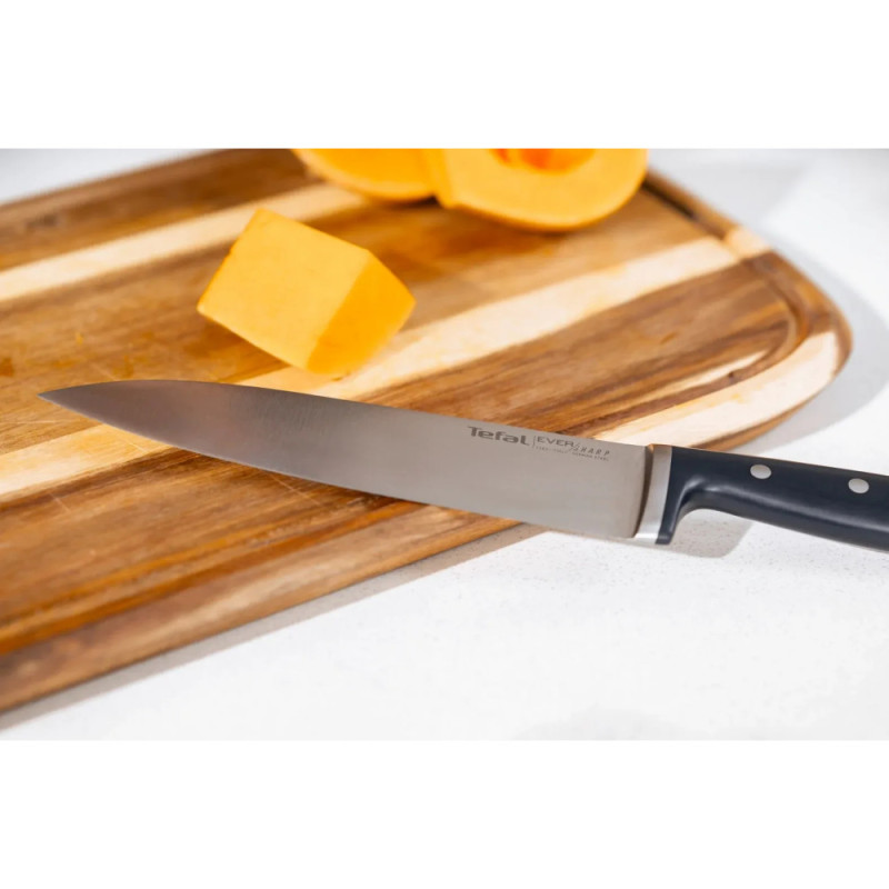Tefal Tefal EverSharp Chef's Knife, 2 pieces, 16.5 cm, stainless steel, bakelite, black (K297S244)