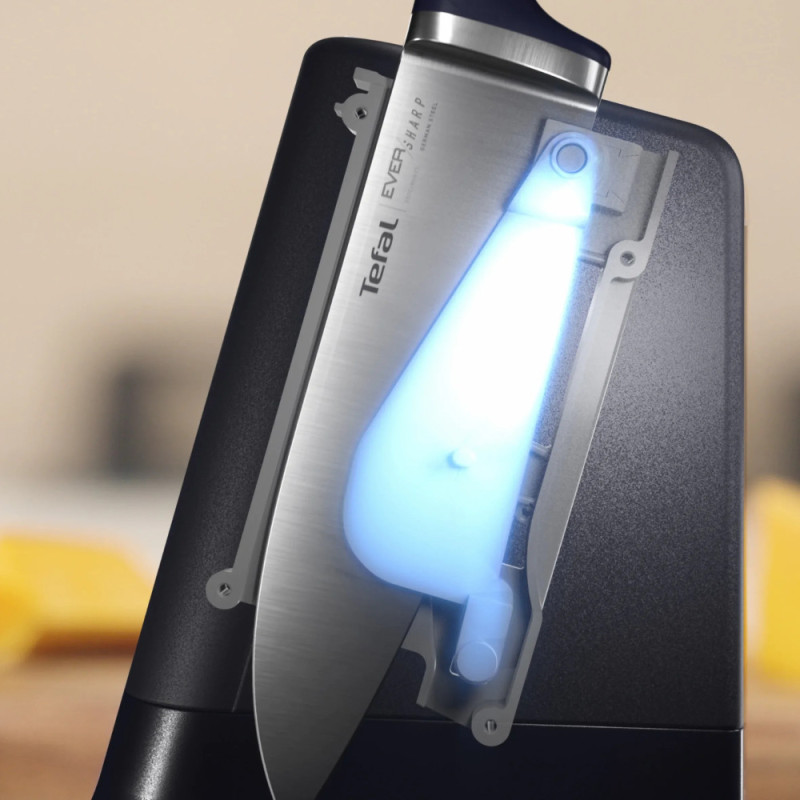 Tefal Tefal EverSharp Chef's Knife, 2 pieces, 16.5 cm, stainless steel, bakelite, black (K297S244)