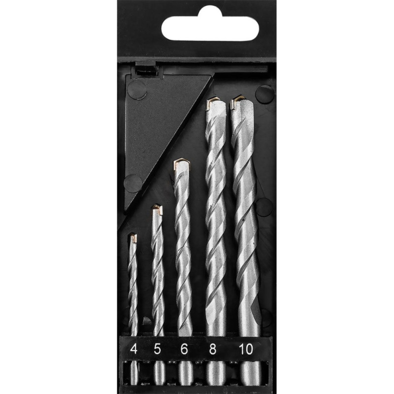 Graphite Набір свердел по бетону GRAPHITE 4-10мм, кейс, 5шт (56T215)