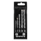 Graphite Набір свердел по бетону GRAPHITE 4-10мм, кейс, 5шт (56T215)