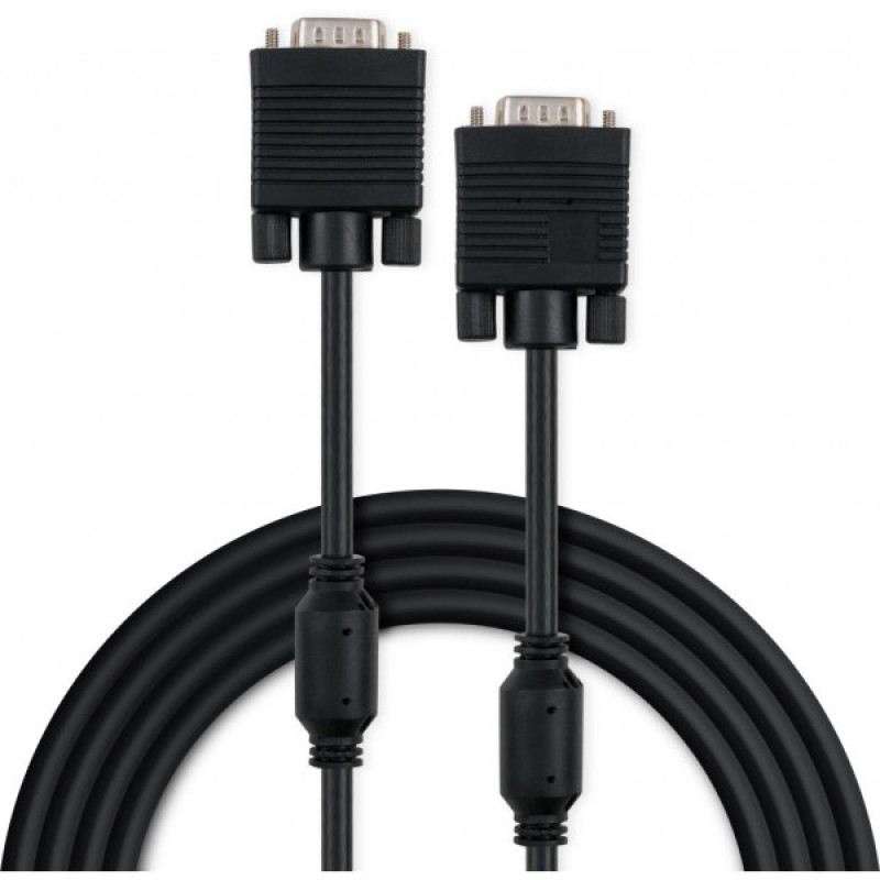 Кабель мультимедийный VGA M to VGA M 10.0m Vinga (VCPVGAF10BK)
