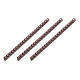 2E Plastic combs for the binder 25mm chocolate 50pcs (2E-PL25-50CH)