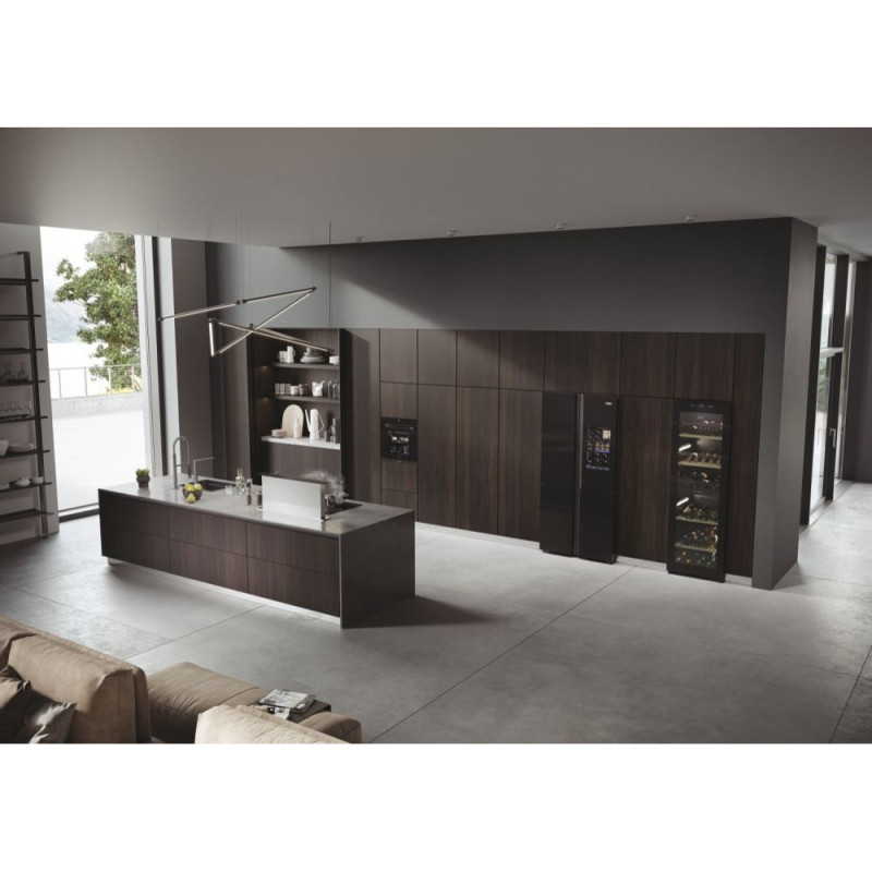 Haier Холодильник для вина, 190x59.5х71, холод.отд.-438л, зон - 2, бут-236, ST, дисплей, черный (HWS236GDGU1)