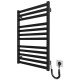 Hygge Family towel dryer electric Oxford, 770х530х80mm, timer-regulator, steel, black matt (6.1.0201.06.BM)