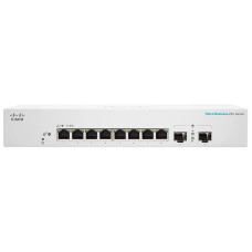 Cisco Комутатор CBS220 Smart 8-port GE, Ext PS, 2x1G SFP (CBS220-8T-E-2G-EU)