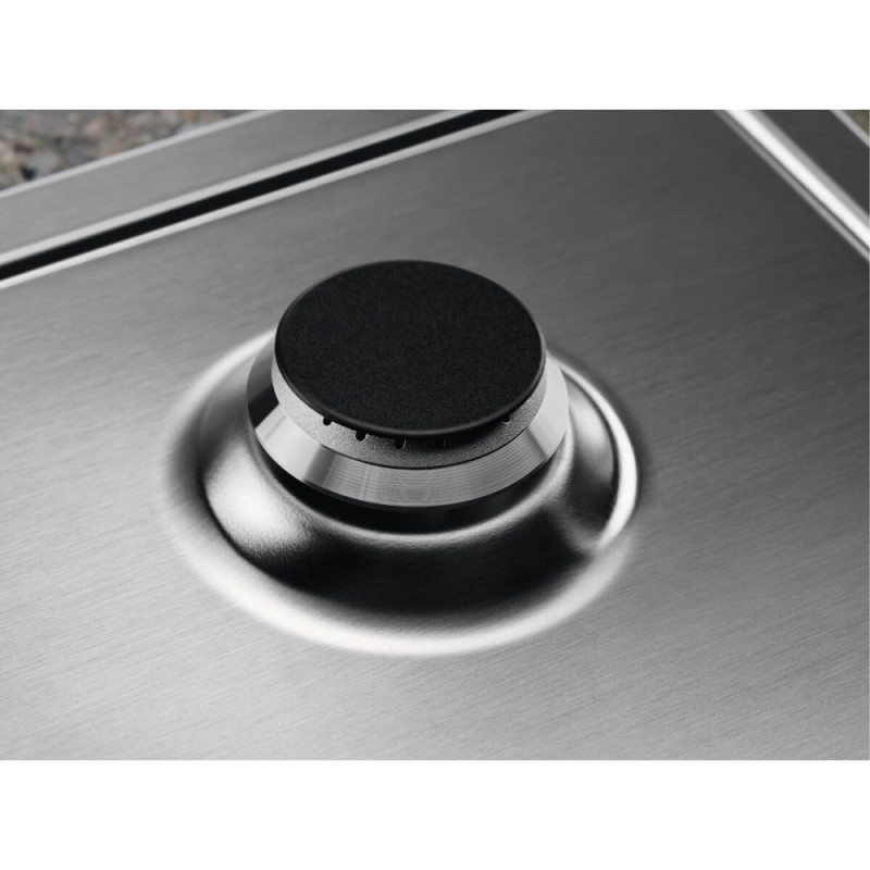 Electrolux Варильна поверхня газова, 60см, чавун, нерж (KGS64362XX)