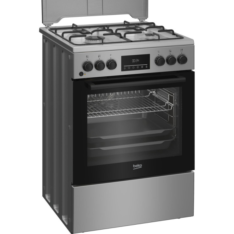 Beko Cooker combined, 72L, 60x60cm, display, convection, grey (FBM62320SDS)