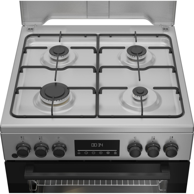 Beko Cooker combined, 72L, 60x60cm, display, convection, grey (FBM62320SDS)