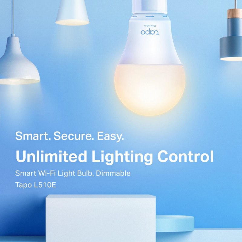 TP-Link Розумна Wi-Fi лампа, з можливістю затемнення Tapo L510E N300 (TAPO-L510E)
