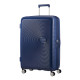 American Tourister Валіза American Tourister, Soundbox, поліпропілен, велика, 77см, 97/110л, TSA, 4 колеса, EXP, темно-синій (32G*41003)