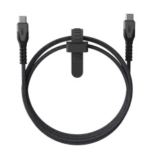 UAG Сable USB-C > USB-C charge/data, 1.5m, 60W Type-C, Rugged Kevlar, Black/Gray (9B4413114030)