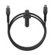 UAG Кабель USB-C > USB-C зарядки/синхронизации 1.5м, 60Вт, Type-C, Rugged Kevlar, Black/Gray (9B4413114030)