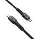 UAG Кабель USB-C > USB-C зарядки/синхронизации 1.5м, 60Вт, Type-C, Rugged Kevlar, Black/Gray (9B4413114030)