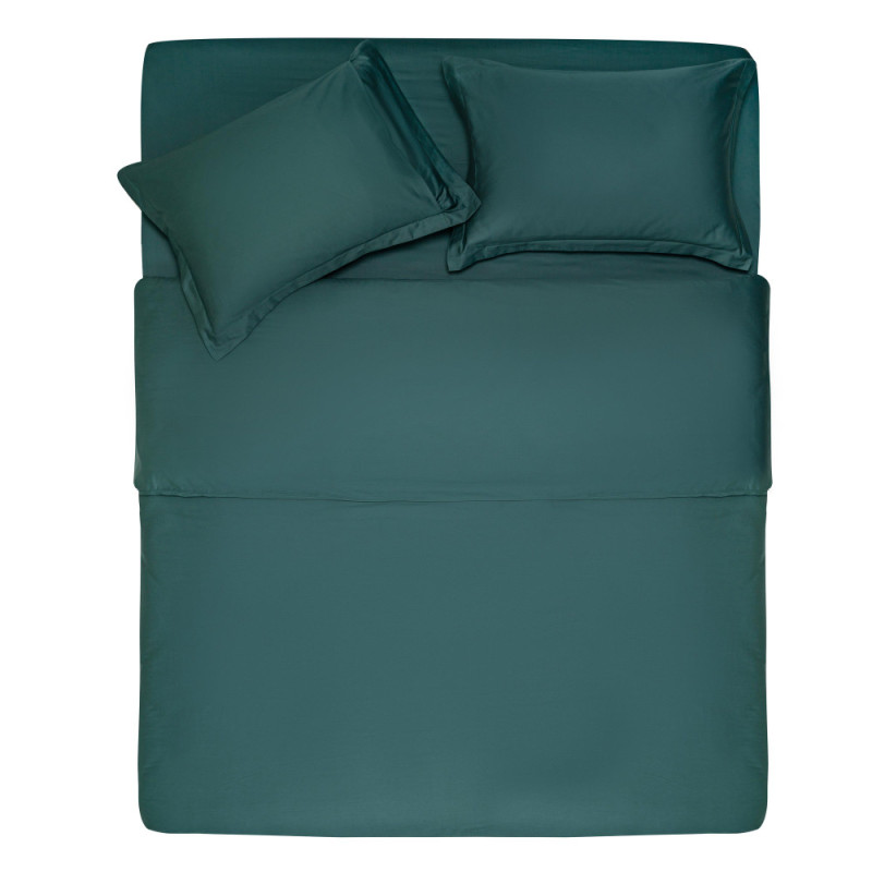 ARDESTO Flat bed sheet Mix&Match Premium, sateen, green, 240x260cm, 100% cotton (ART2426FSE)