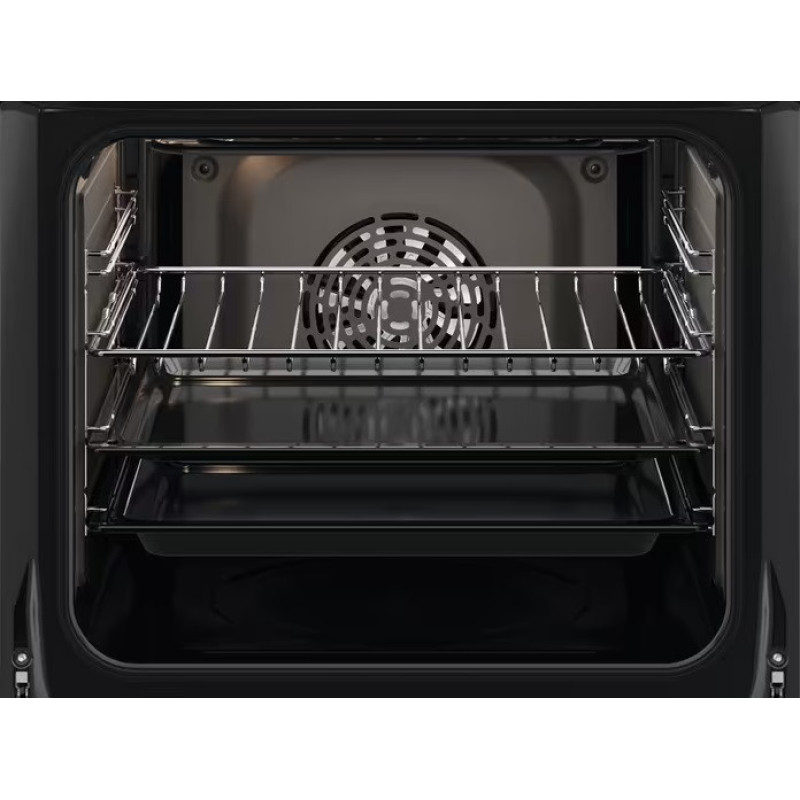 Electrolux Духовой шкаф электрический, 65л, A, дисплей, конвекция, телескопические направляющие, черный (EOF5C50BZ)