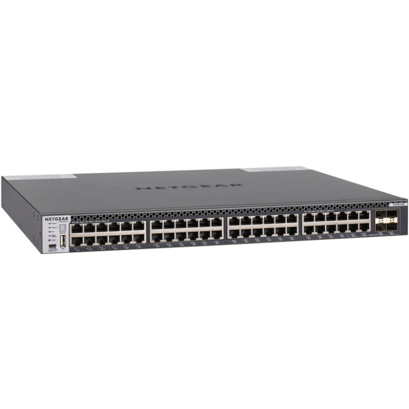 NETGEAR Коммутатор стекируемый M4300-48X (XSM4348CS) 44xSFP+, 4x10GE combo, управляемый L3 (XSM4348CS-100NES)