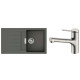 Hansgrohe Kitchen set, granite sink S520-F345 + tap Zesis M33, grey stone-steel (43356800)