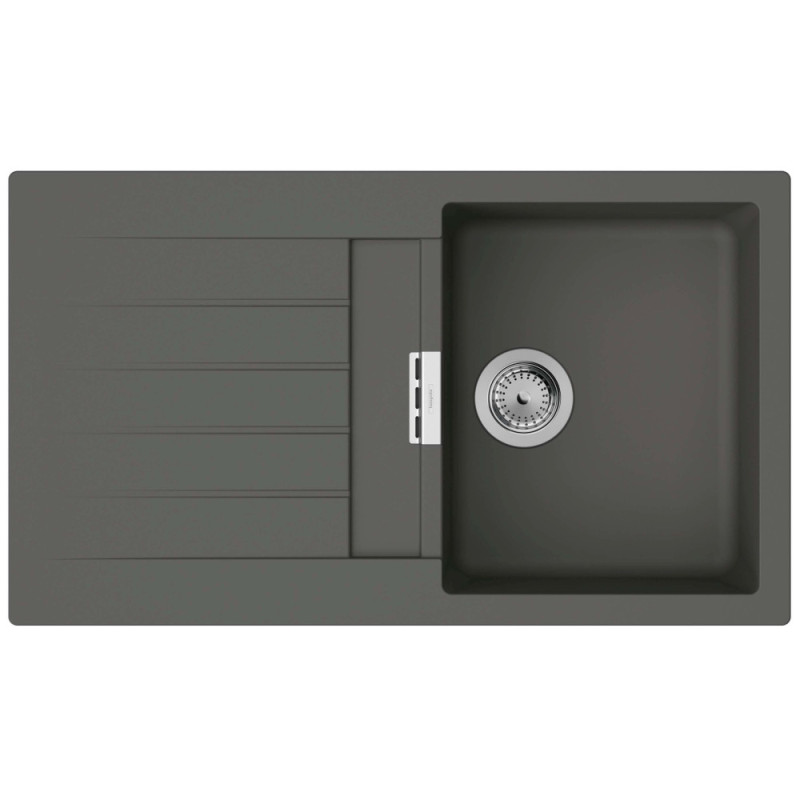 Hansgrohe Kitchen set, granite sink S520-F345 + tap Zesis M33, grey stone-steel (43356800)
