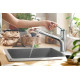 Hansgrohe Kitchen set, granite sink S520-F345 + tap Zesis M33, grey stone-steel (43356800)