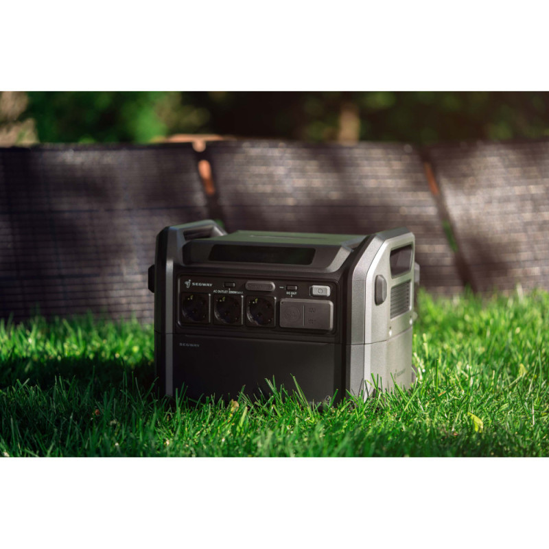 Segway Комплект Батарея розширення ємності CUBE BTX-1000, 1024 Вт/год, 51.2В, IP56, швидкий монтаж + портативна сонячна панель 200 Вт (AA.13.04.02.0002-SET200)