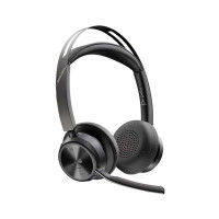 Наушники Poly Voyager Focus 2 MS Stereo USB-C + USB-C/A Adapter + Charging Stand Black (9T9J6AA)