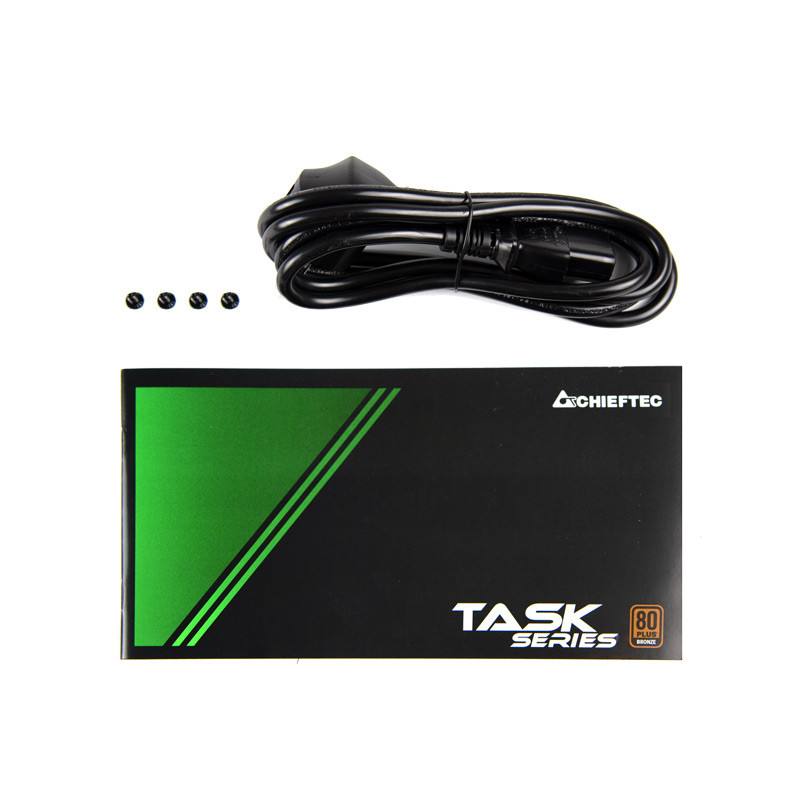 Chieftec Блок живлення Task (600W), >85%, 80+ Bronze, 120мм, 1xMB 24pin(20+4), 1xCPU 8pin(4+4), 3xMolex, 5xSATA, 2xPCIe 8pin(6+2) (TPS-600S)