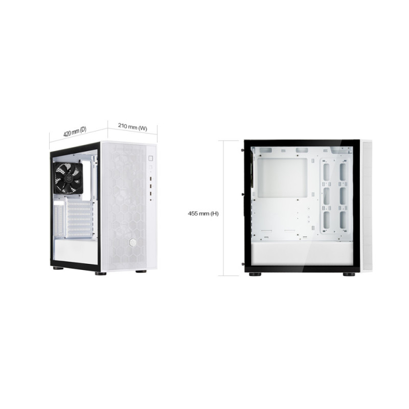 SilverStone Computer case FARA FAR1B-V2, without PSU, 2xUSB3.0, 1xUSB2.0, 1x120mm Black fan, TG Side Panel, ATX, Black (SST-FAR1B-V2)
