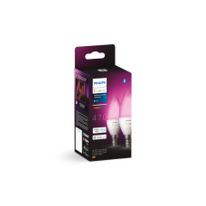 Philips Hue Smart bulb Hue E14, 5.3W, 2000K-6500K, RGB, ZigBee, Bluetooth, dimming, 2pcs (929002294205)