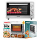 ARDESTO Electric oven, 60L, 2000W, mech., double glass, white (MEO-F60W)
