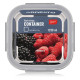 ARDESTO Food storage container Gemini 1.23l, borosilicate glass, plastic, square, transparent (AR1212BSQ)