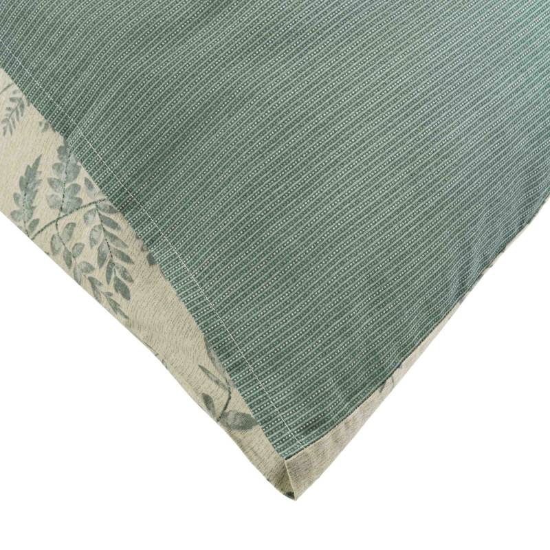 ARDESTO Bedding set 2.0 Gloria, sateen, duvet cover 200x220cm, bed sheet 230x240cm, pillowcases (2) 50x70cm, 100% cotton, fern green (ART2022FG)