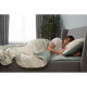ARDESTO Bedding set 2.0 Gloria, sateen, duvet cover 200x220cm, bed sheet 230x240cm, pillowcases (2) 50x70cm, 100% cotton, fern green (ART2022FG)