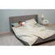 ARDESTO Bedding set 2.0 Gloria, sateen, duvet cover 200x220cm, bed sheet 230x240cm, pillowcases (2) 50x70cm, 100% cotton, fern green (ART2022FG)