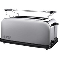 Russell Hobbs Тостер Oxford 1600Вт, довгі слоти на 4 тости, метал, сріблястий (23610-56)