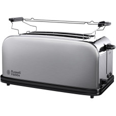Russell Hobbs toaster Oxford 1600W, metal, long slots for four tosts, silver (23610-56)