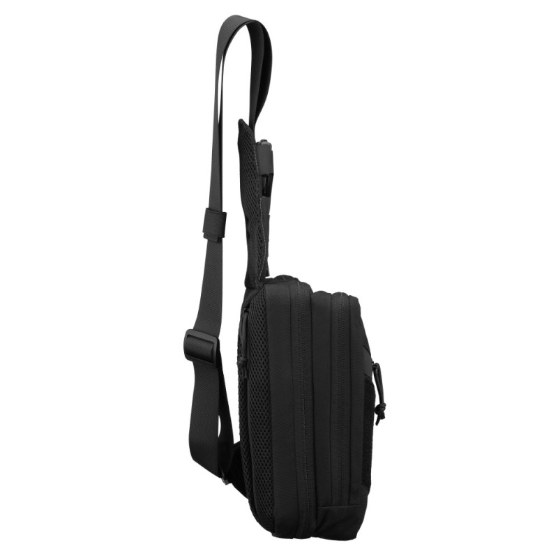 2E Tactical sling-bag, quick opening, 4 compart, Black (2E-TSBQO4C-BK)