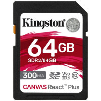 Kingston SD 64GB C10 UHS-II U3 R300/W260MB/s (SDR2/64GB)