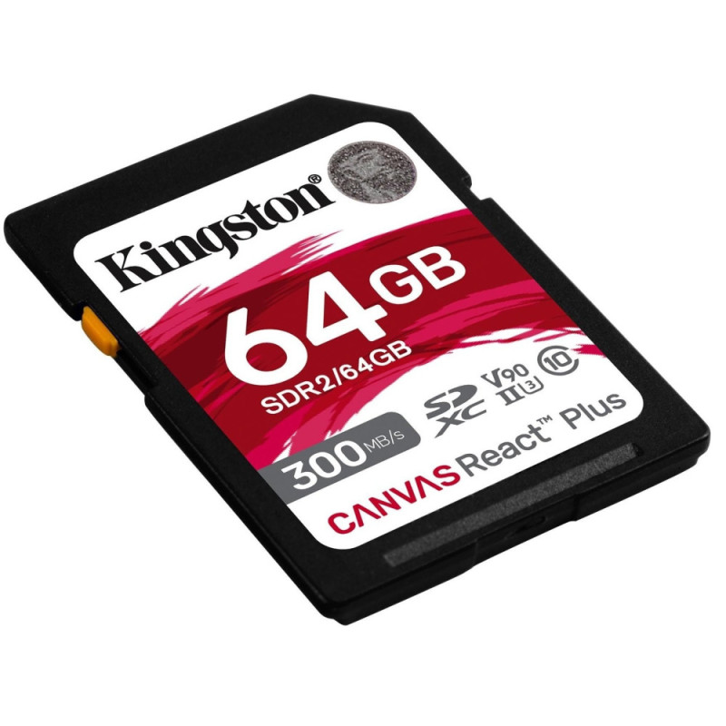 Kingston Карта памяти 64GB SDXC C10 UHS-II U3 R300/W260MB/s (SDR2/64GB)