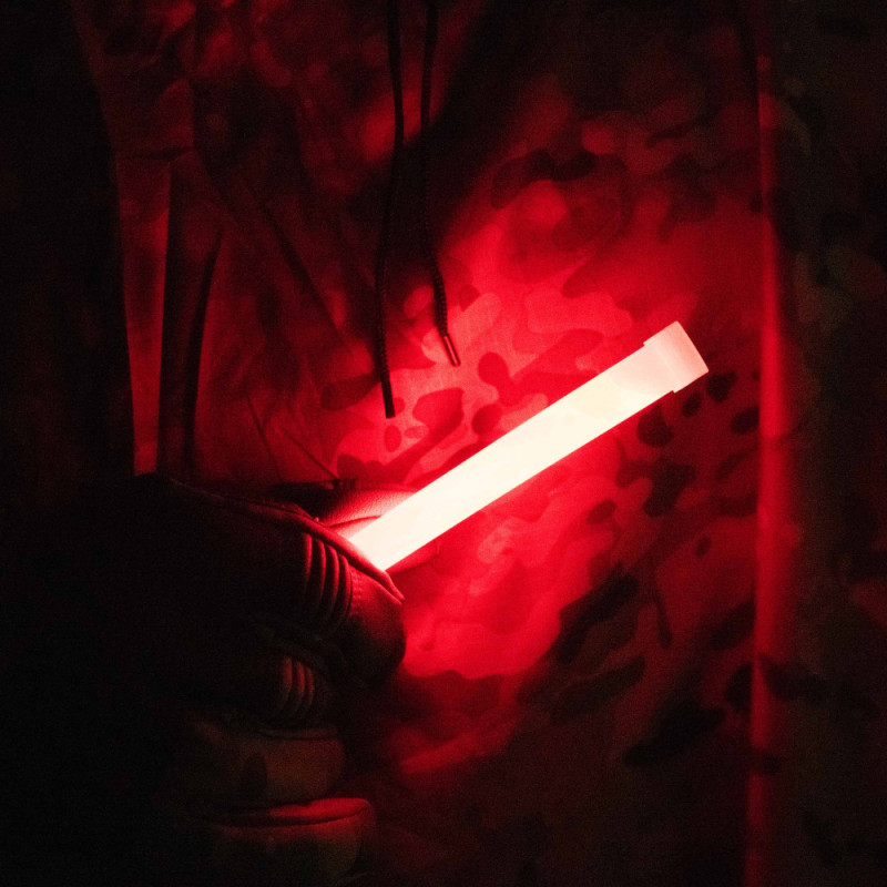 2E Tactical Chemical light GS6, 15 cm, 12 hours, red - 50 pcs (2E-CGS6-RD-BX)