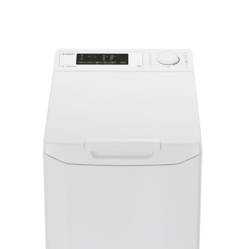Candy WM top load, 7kg, 1200, A+++, 60cm, display, white (TCA273D3-9)