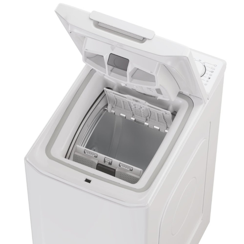 Candy WM top load, 7kg, 1200, A+++, 60cm, display, white (TCA273D3-9)