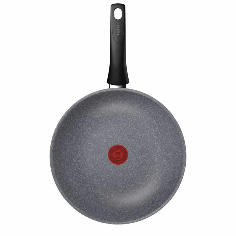 Tefal Сковорода ВОК Hard Stone, 28см, алюминий, бакелит, серый (D4561932)