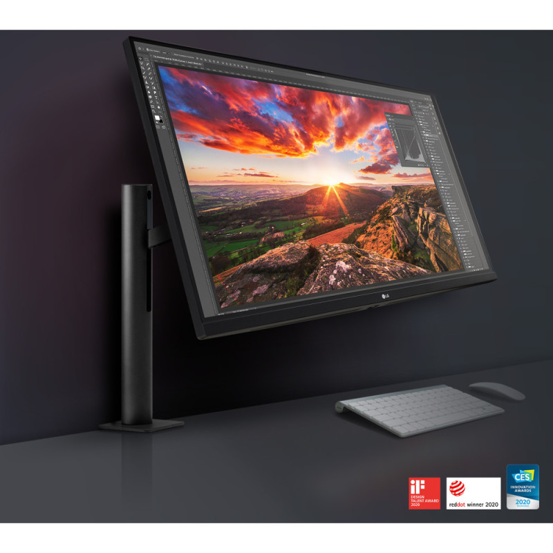 LG Monitor 31.5  32UN880-B 2xHDMI, DP, USB-C, MM, IPS, 3840x2160, 95%DCI-P3, Pivot, HDR10